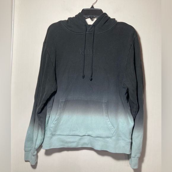 Kith Ombre Jane Hoodie - Blue Kangaroo Pocket Drawstring Size Medium - Picture 2 of 14